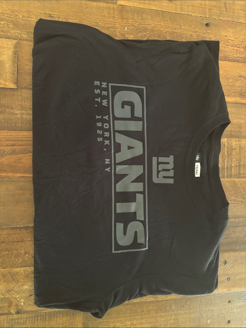 New York Giants Black Long Sleeve Graphic Tee
